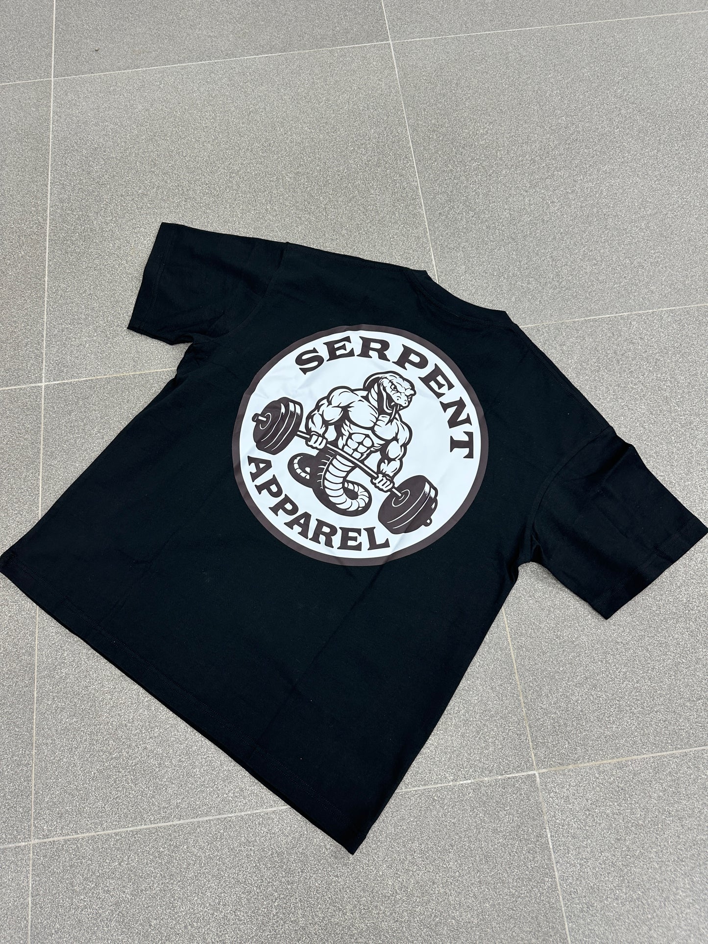 Pump Cover Tee (Black - Serpent Gym)